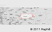 Silver Style Panoramic Map of ZIP code 80621
