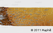 Physical Panoramic Map of ZIP code 80640