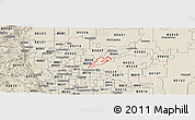 Shaded Relief Panoramic Map of ZIP code 80640