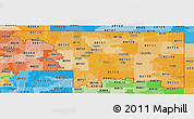 Political Shades Panoramic Map of ZIP codes starting with 807