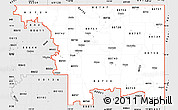 Silver Style Simple Map of ZIP codes starting with 807