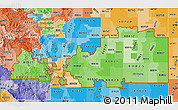 Political Shades Map of ZIP codes starting with 808