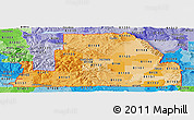 Political Shades Panoramic Map of ZIP codes starting with 811