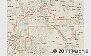 Classic Style 3D Map of ZIP codes starting with 812