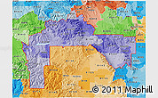 Political Shades 3D Map of ZIP codes starting with 812