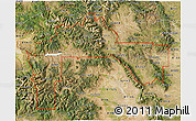 Satellite 3D Map of ZIP codes starting with 812