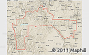 Shaded Relief 3D Map of ZIP codes starting with 812