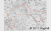 Silver Style 3D Map of ZIP codes starting with 812