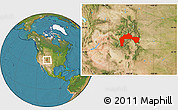 Satellite Location Map of ZIP codes starting with 812