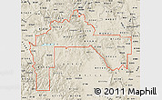 Shaded Relief Map of ZIP codes starting with 812