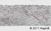 Gray Panoramic Map of ZIP codes starting with 812