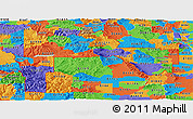 Political Panoramic Map of ZIP codes starting with 812