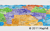 Political Shades Panoramic Map of ZIP codes starting with 812