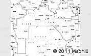 Blank Simple Map of ZIP codes starting with 812