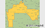 Savanna Style Simple Map of ZIP codes starting with 812