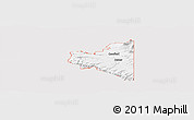 Silver Style Panoramic Map of ZIP code 81415, single color outside