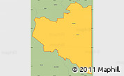 Savanna Style Simple Map of ZIP code 81415