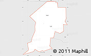 Silver Style Simple Map of ZIP code 81430