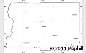 Blank Simple Map of Boulder County, cropped outside
