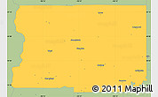 Savanna Style Simple Map of Boulder County
