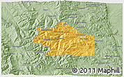 Savanna Style 3D Map of Clear Creek County