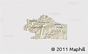 Shaded Relief 3D Map of Clear Creek County, cropped outside