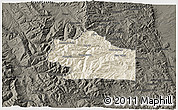 Shaded Relief 3D Map of Clear Creek County, darken
