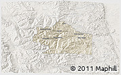 Shaded Relief 3D Map of Clear Creek County, lighten