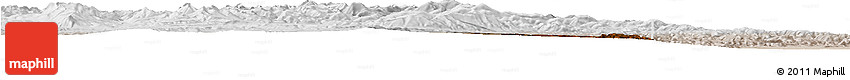 Physical Horizon Map of Clear Creek County, lighten