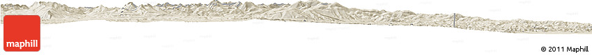 Shaded Relief Horizon Map of Clear Creek County