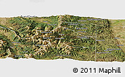 Satellite Panoramic Map of Clear Creek County