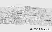 Silver Style Panoramic Map of Clear Creek County