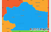 Political Simple Map of Clear Creek County