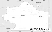 Silver Style Simple Map of Clear Creek County