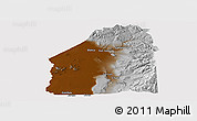 Physical Panoramic Map of Costilla County, cropped outside