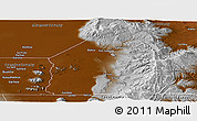 Physical Panoramic Map of Costilla County