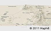 Shaded Relief Panoramic Map of Costilla County