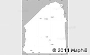 Gray Simple Map of Costilla County