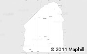 Silver Style Simple Map of Costilla County