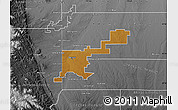Physical Map of Denver County, desaturated
