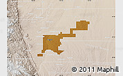 Physical Map of Denver County, lighten