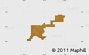 Physical Map of Denver County, single color outside