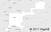 Silver Style Simple Map of Denver County