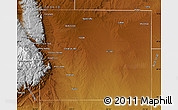 Physical Map of El Paso County
