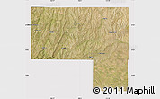 Satellite Map of Elbert County, cropped outside