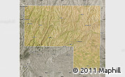 Satellite Map of Elbert County, semi-desaturated