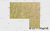 Satellite Map of Elbert County, single color outside