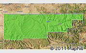 Political Map of Rio Blanco County, satellite outside