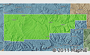 Political Map of Rio Blanco County, semi-desaturated