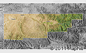 Satellite Map of Rio Blanco County, desaturated